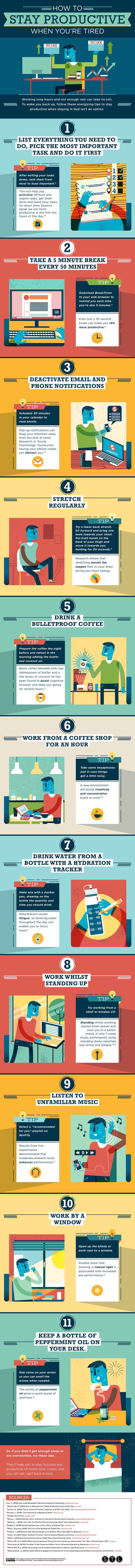 How to stay productive when you are tired at work