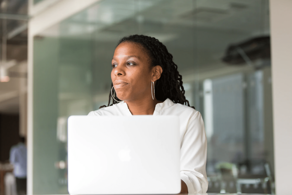 WOman at work