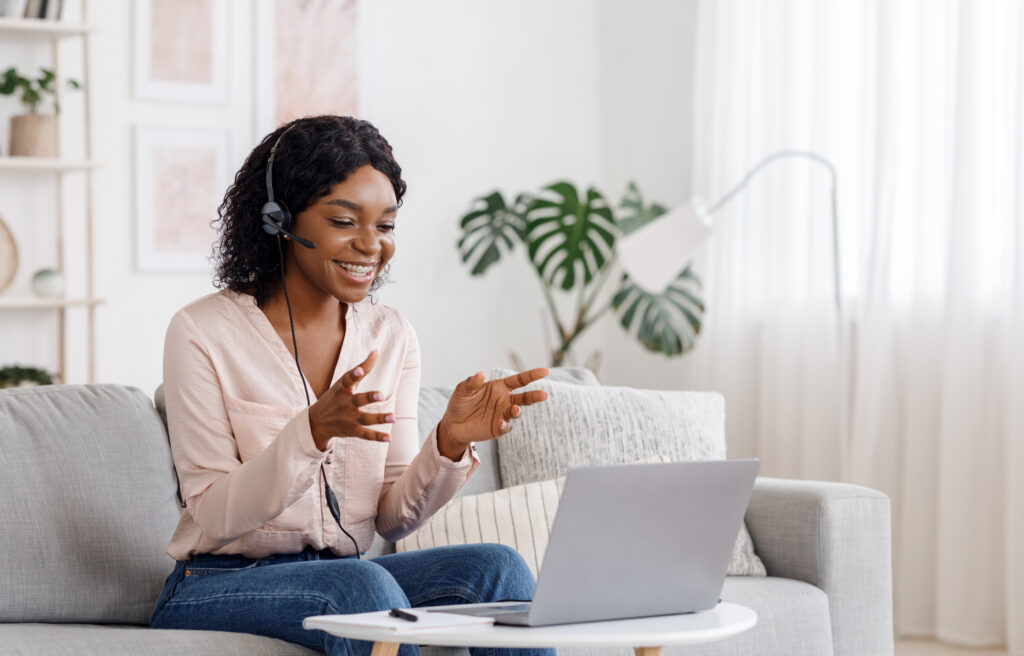 Employee working remotely