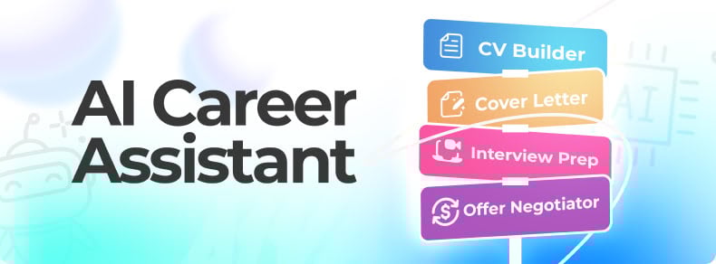 Illustration promoting the AI Career Assistant and its jobseeker features